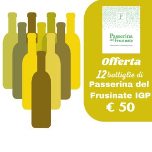 Offerta N.12 bottiglie Passerina del Frusinate Pileum